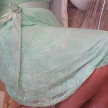 MadelineOasis: A Retro Lace Dress with Vintage Lingerie Soaked