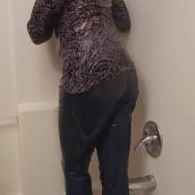 MadelineOasis: Work Jeans and Top in Shower and Tub