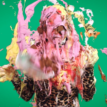 PieZone: Stunning New Model Gets Pulverized with Twenty Pies and Slime!