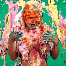 PieZone: Stunning New Model Gets Pulverized with Twenty Pies and Slime!