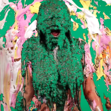 PieZone: Stunning New Model Gets Pulverized with Twenty Pies and Slime!