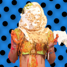 PieZone: Raver Girl Nigora Gets the Bubblegum Slop and Lime Green Goo (Pies, Too!)