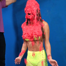 PieZone: Raver Girl Nigora Gets the Bubblegum Slop and Lime Green Goo (Pies, Too!)