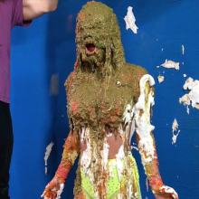 PieZone: Raver Girl Nigora Gets the Bubblegum Slop and Lime Green Goo (Pies, Too!)