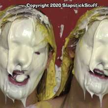 SlapstickStuff: Samantha Auditions in Hose, Tiny Dress, Cakes, Slime and Pies!