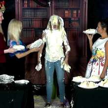 LiquidX: Ali totally covered in pies and gunge fall