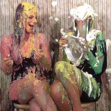 Anglefan: Lish and Christina green slimed