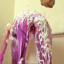 messyhot: Ziva Fey Squeals over Being Slimed and Foamed