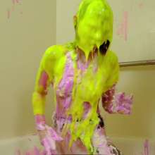 messyhot: Ziva Fey Squeals over Being Slimed and Foamed