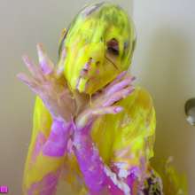 messyhot: Ziva Fey Squeals over Being Slimed and Foamed