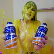 messyhot: Ziva Fey Squeals over Being Slimed and Foamed