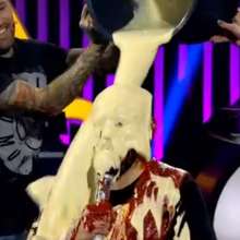 tpamessy: Muscular guy gunged twice on mtv Posse