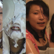 Alumi: Tons of shaving cream pies to Kaoru's face, then a chocolate facial