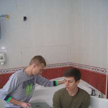 Wet Live Team: Artem and Ruslan Get Wet in the Jacuzzi and Tear Things!