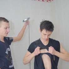 Wet Live Team: Artem and Ruslan Get Wet in the Jacuzzi and Tear Things!