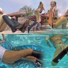 mudracer: Cute Blonde in Wet Riding Outfit
