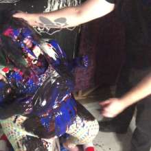 Luckyleaf: Gagged and Trashed with Paint