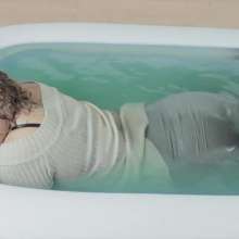 lovingmessy4you: Haily Dunket for a Wetlook in the Mini Pool
