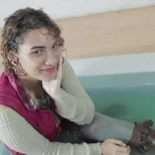 lovingmessy4you: Haily Dunket for a Wetlook in the Mini Pool