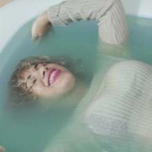 lovingmessy4you: Haily Dunket for a Wetlook in the Mini Pool