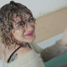 lovingmessy4you: Haily Dunket for a Wetlook in the Mini Pool