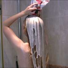 Big_Tits_Gunge: Lauren's Sheer Pussy Panties--Yoghurt Self Shampooing