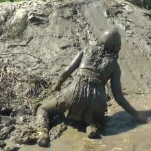 DungeonMasterOne: Honeysuckle in Mud Dress and Go-Go Boots!