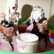 RevSlymsford: Nicole's First Time In a Sticky Fluff Pool with Kaydens