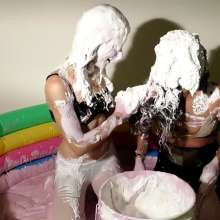 RevSlymsford: Nicole's First Time In a Sticky Fluff Pool with Kaydens