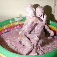 RevSlymsford: Nicole's First Time In a Sticky Fluff Pool with Kaydens