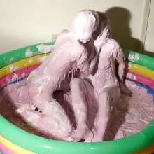 RevSlymsford: Nicole's First Time In a Sticky Fluff Pool with Kaydens