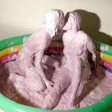 RevSlymsford: Nicole's First Time In a Sticky Fluff Pool with Kaydens