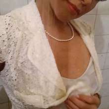 MadelineOasis: Clara Wears a Skirt and White Top for a Shower Orgasm