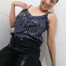 MadelineOasis: Lolita's Playful Shower in Jeans, Braless Top