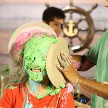 walking the plank: [Teaser] Beautiful blonde takes pie in the face | Pilot--the beginning