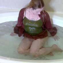 Leila: Relaxing in the Jacuzzi