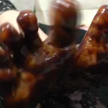 Alumi: 2 of the sexiest Japanese feet I've ever poured goo on.