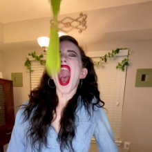 Slimed Models: LaRae Watches Back her Getting Slimed... And Then Gets Slimed Again!