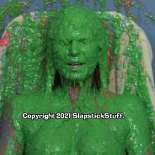 SlapstickStuff: Scarlett In Her Longest Slime Scene Ever!  5 Chunky Slimes In A Row!