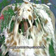 SlapstickStuff: Scarlett In Her Longest Slime Scene Ever!  5 Chunky Slimes In A Row!