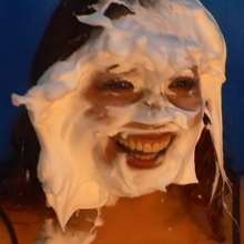 Alumi: Linda and Luce + shaving cream pies, honey, and chocolate + bare feet