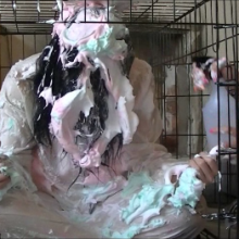 123gunge: Subs in white satin
