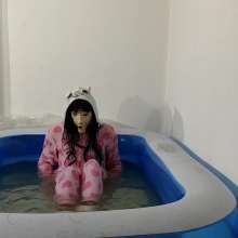 Wetlook Doll: Wet Pink Pajama Jumpsuit