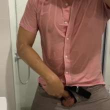 Daniel Wetlook: YaGo in Orange Shirt WhiteTrousers Got Wet by Rain