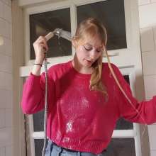 WetPlace: Beautiful Eileen Showering In Jeans