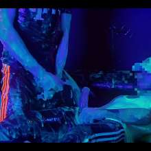 soakedguy: Black Light Part 4 ( Huge Cum Shoot Soaking My Cock )