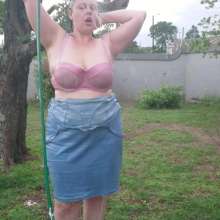 Darkabyss445: Denim Dress Gets Destroyed with Pies and Water
