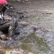 jace02116: Jace, Hired to Clean Waste from Muddy Swamp Ends Covered