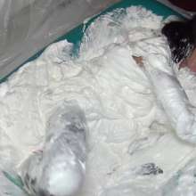 Jayce: One kitty Falls in, ONe kitty taunts-gunged-both stuck in Fluff!