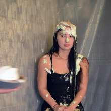 FunFilled Photography: Mallory's Pie and Slime Trivia Challenge in a Dress!